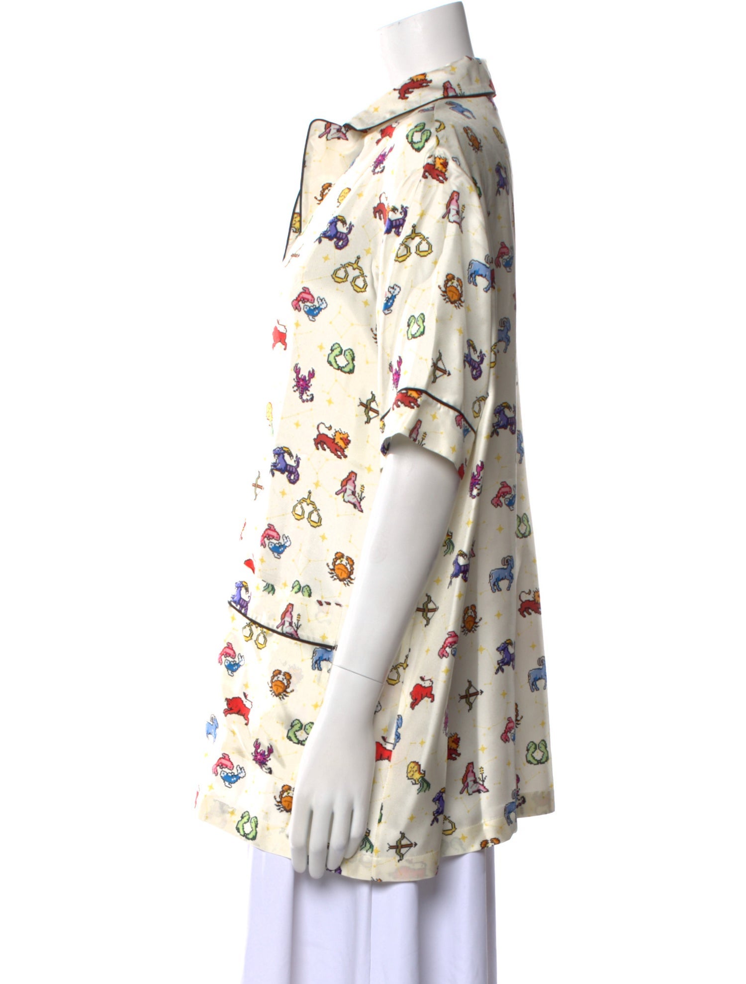 Christian Dior 2022 Silk Button-Up Top