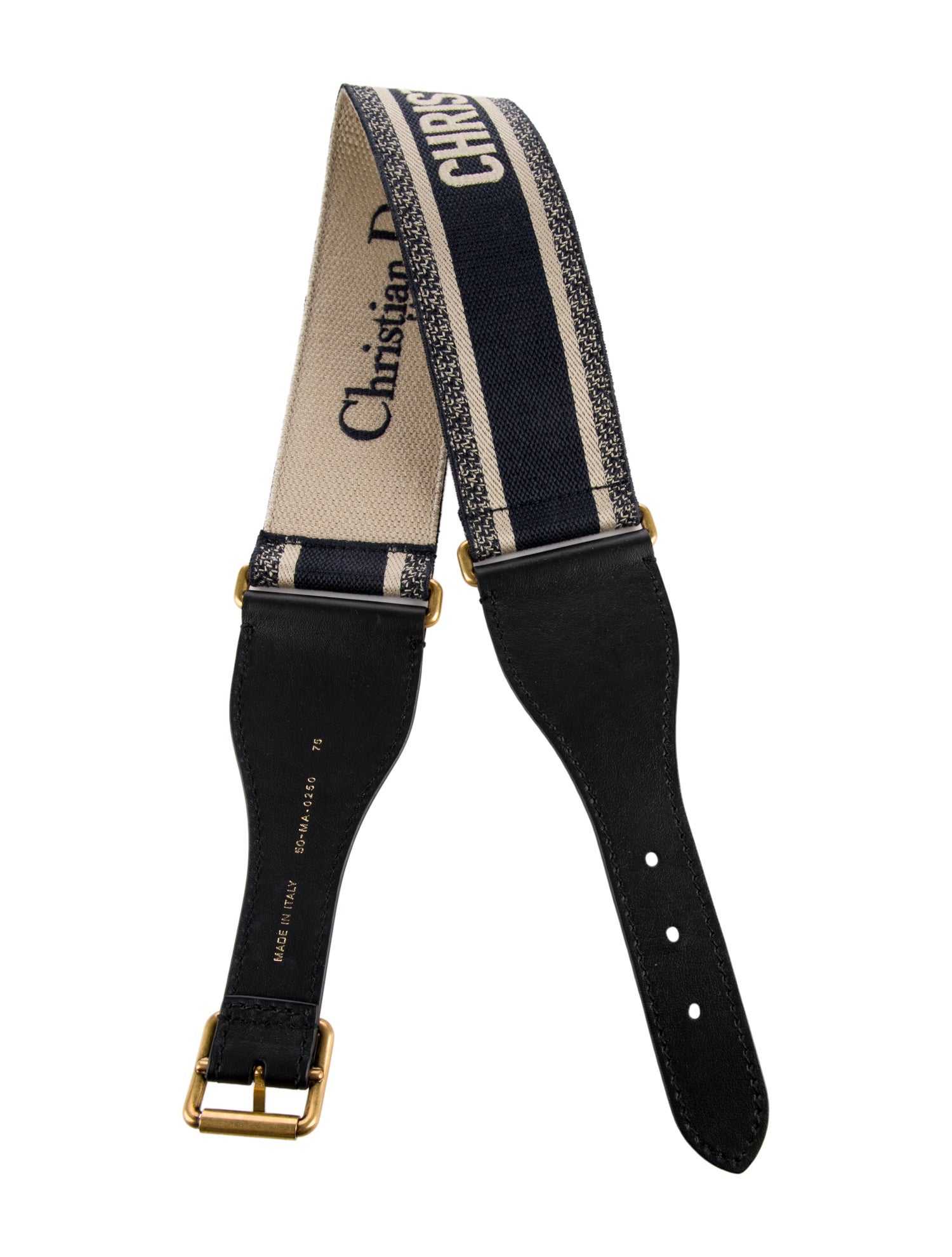 Christian Dior Wide Canvas Waist Belt