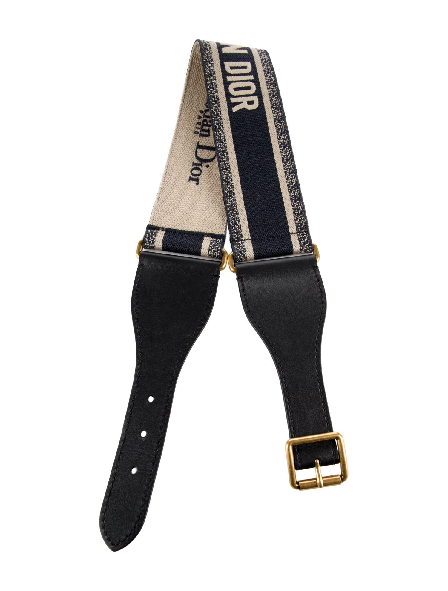 Christian Dior Wide Canvas Waist Belt