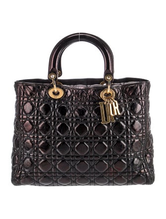 Christian Dior Quilted Lady Dior Large