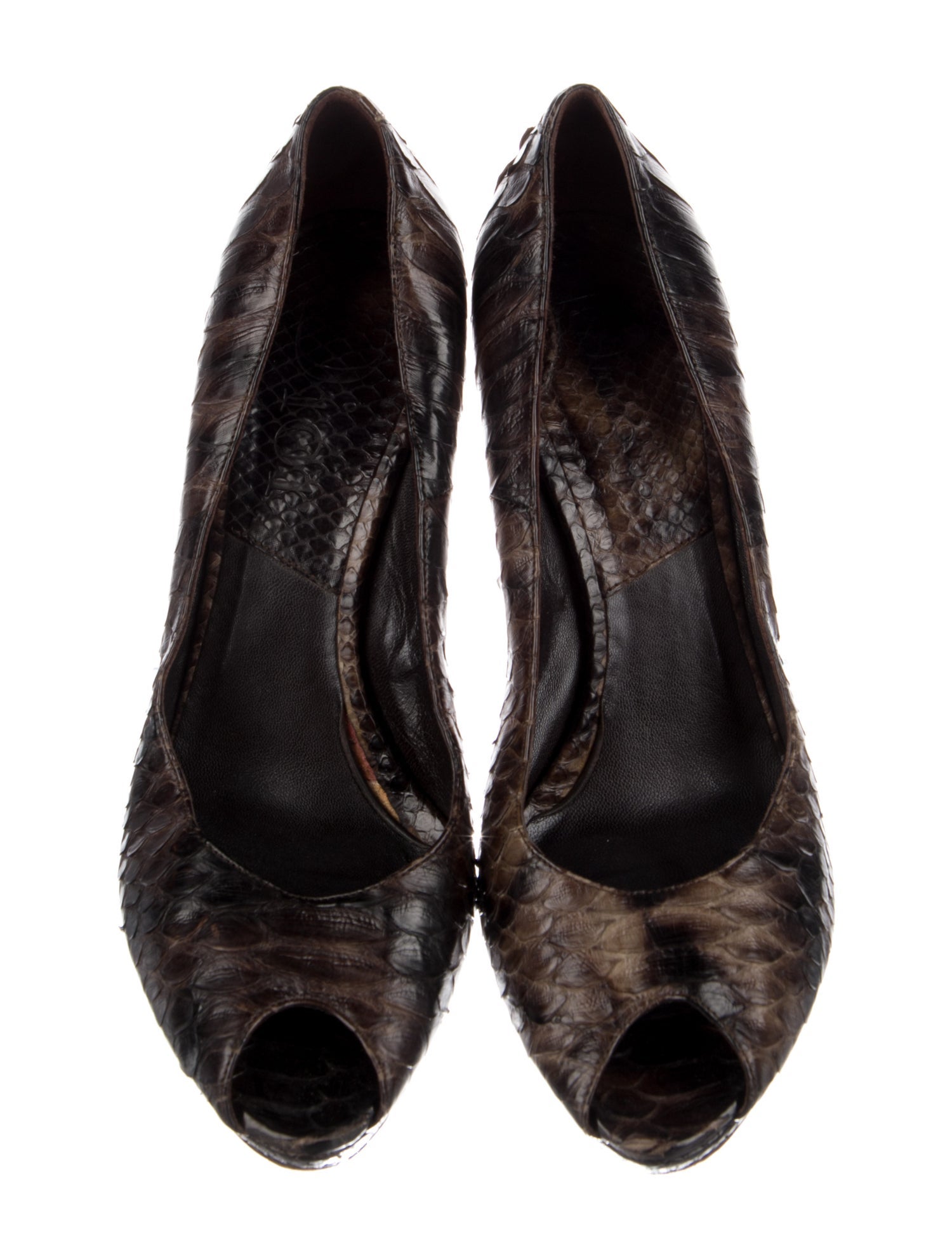 Christian Dior Python Animal Print Pumps