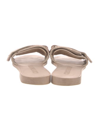 Christian Dior Raw-Edge Trim Slides