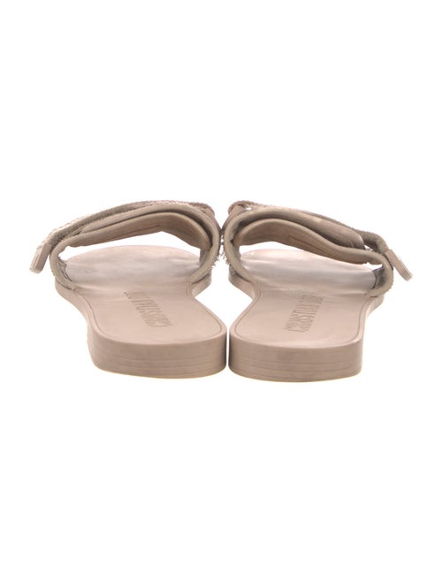 Christian Dior Raw-Edge Trim Slides