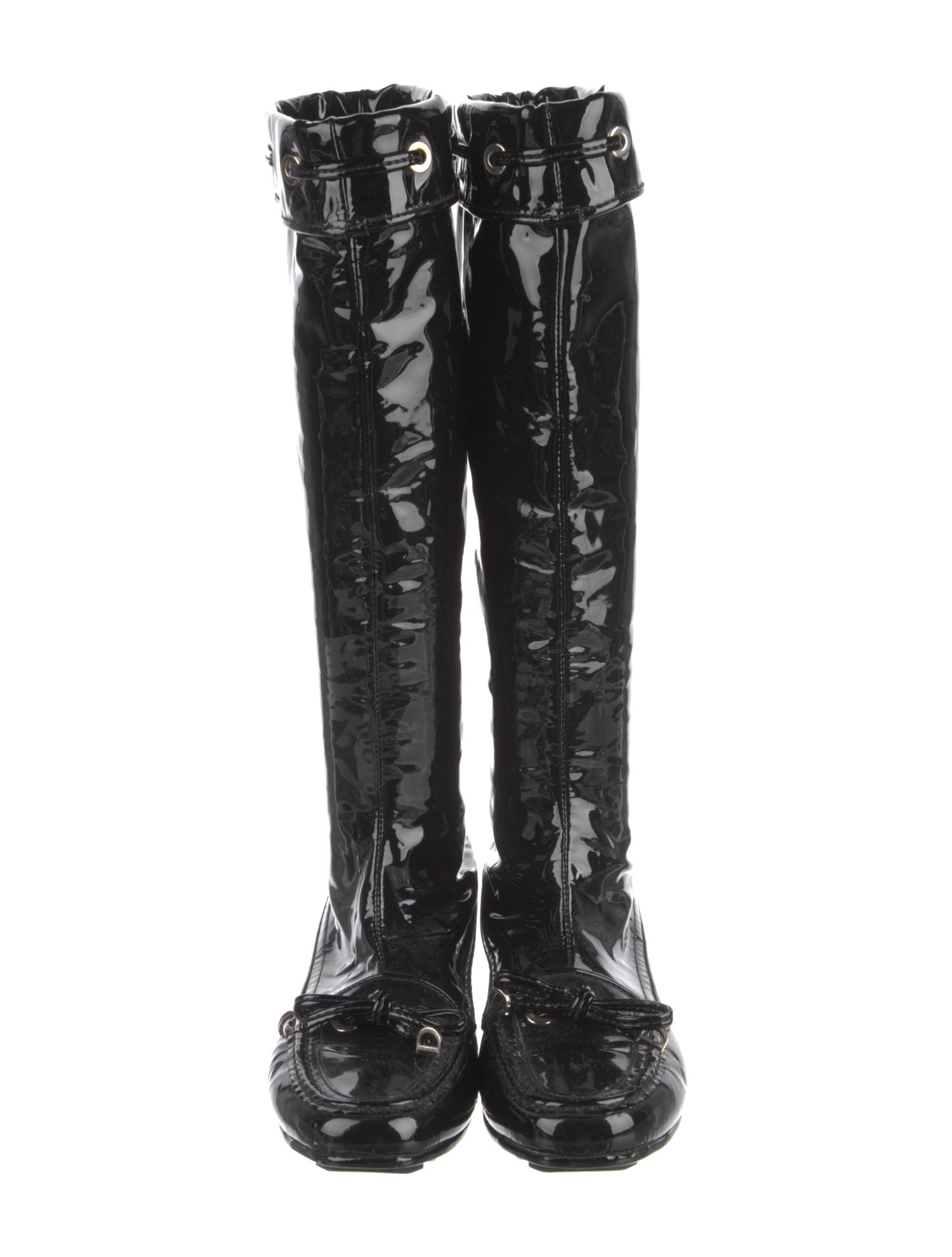 Christian Dior Patent Leather Rain Boots