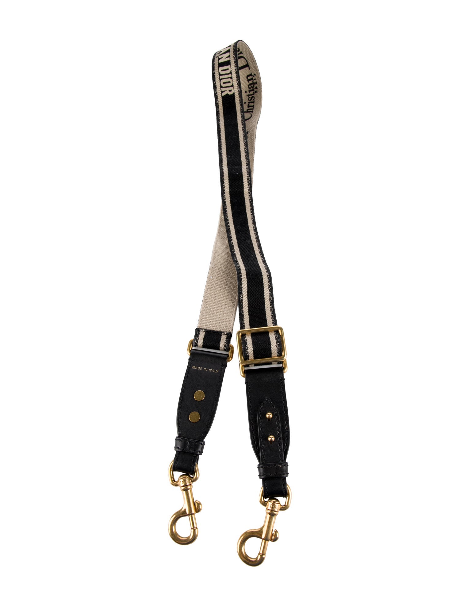 Christian Dior Canvas Gold Tone Bag Strap