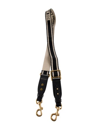 Christian Dior Canvas Gold Tone Bag Strap