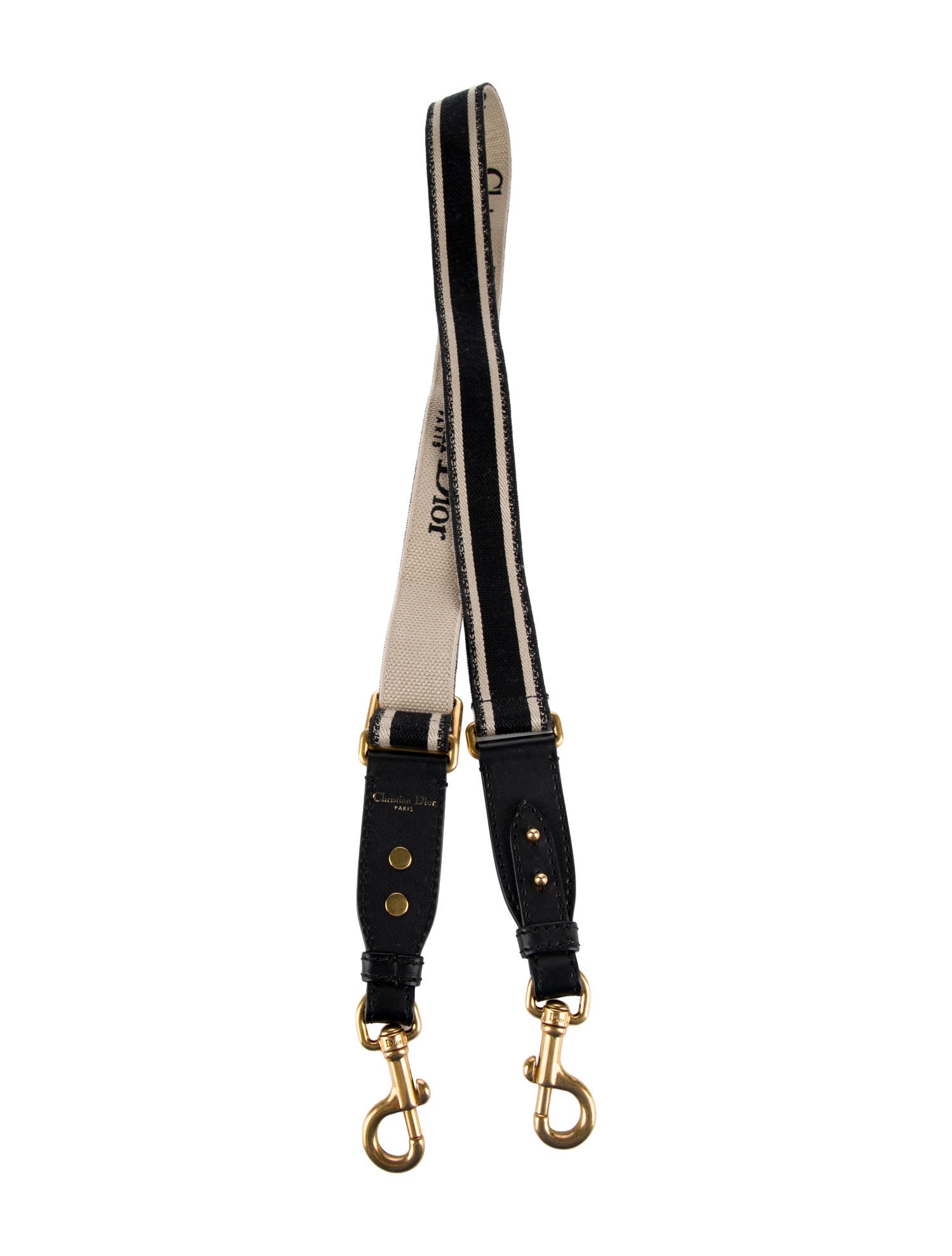 Christian Dior Canvas Gold Tone Bag Strap