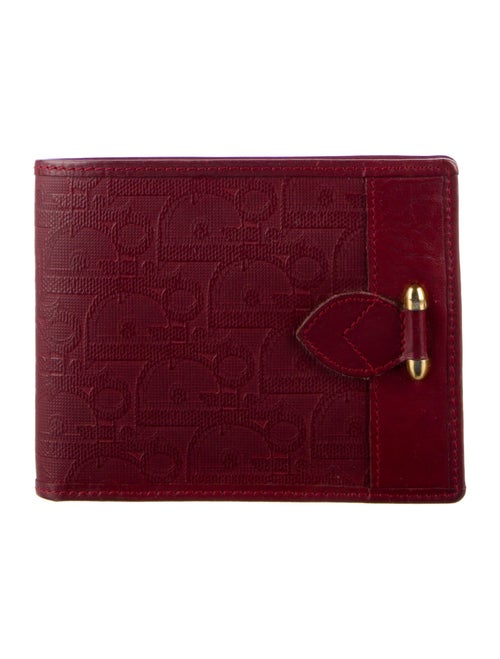 Christian Dior 1980's Diorissimo Pattern Bifold Wallet