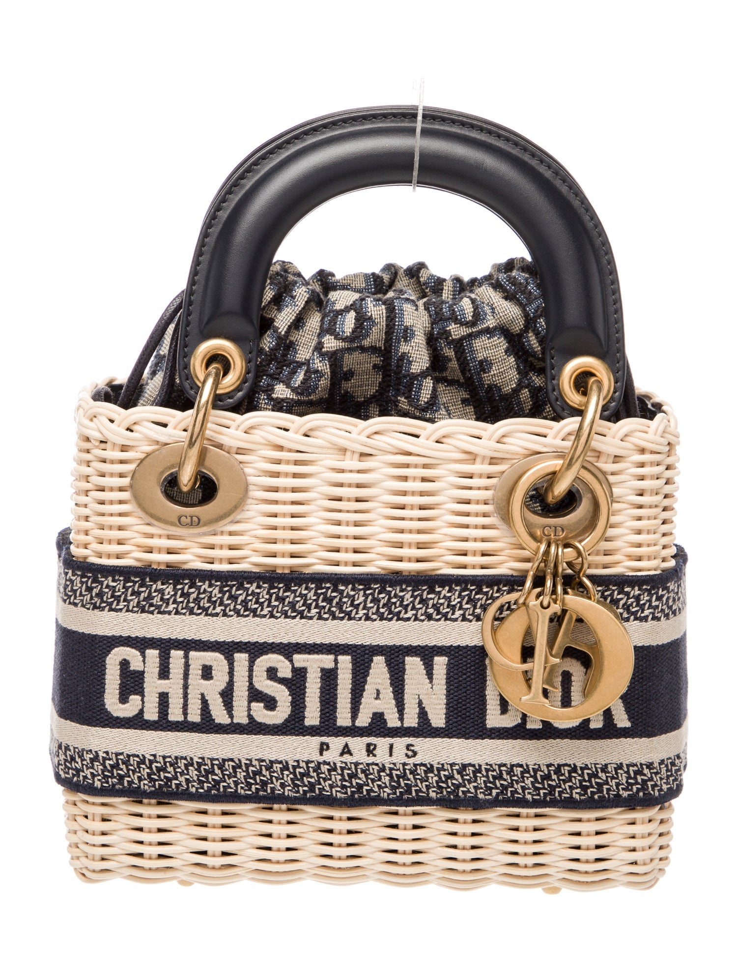 Christian Dior Oblique Jacquard Lady Dior Mini 2022