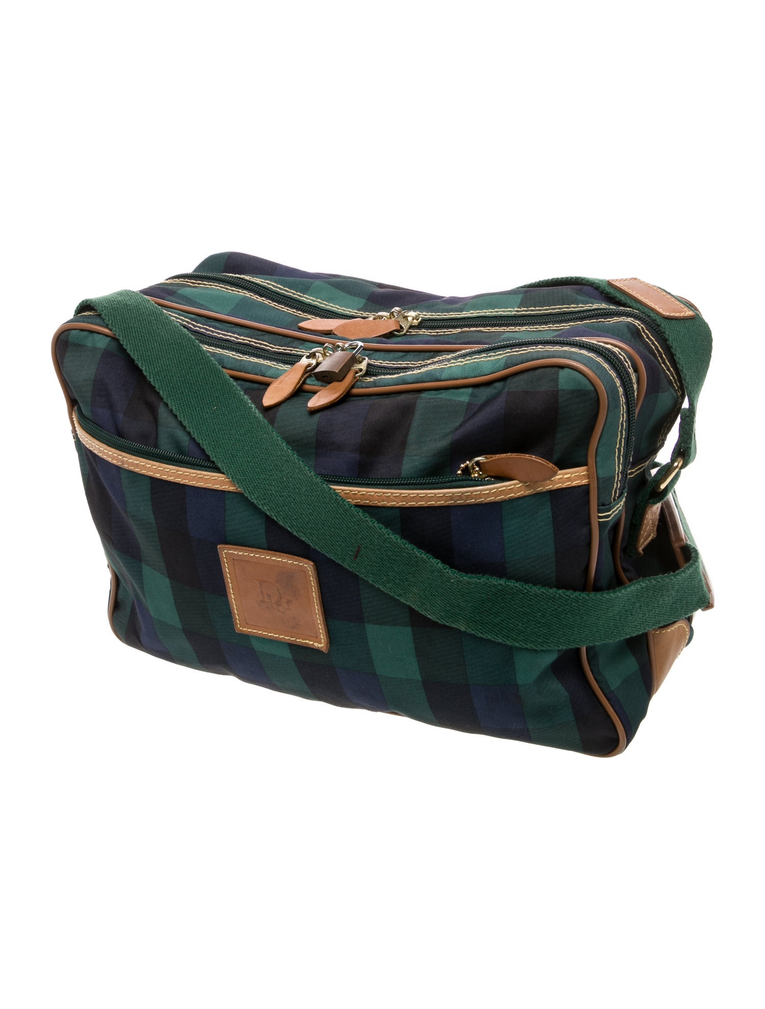 Christian Dior Canvas Messenger Bag