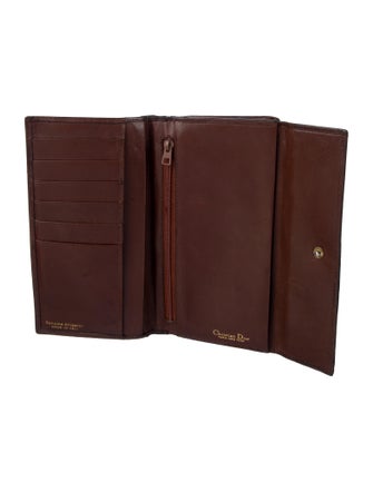 Christian Dior Late 1980's - Early 1990's Alligator Trifold Wallet