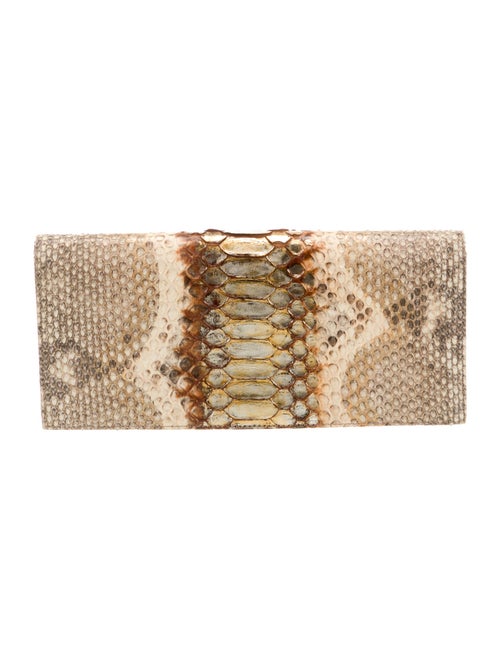 Christian Dior Python Python Lady Dior Clutch