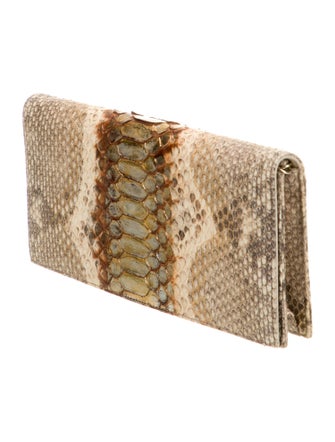 Christian Dior Python Python Lady Dior Clutch