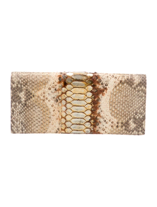 Christian Dior Python Python Lady Dior Clutch