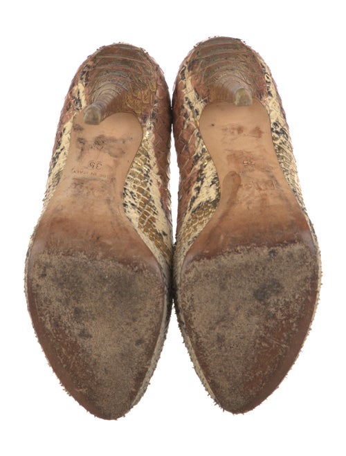 Christian Dior Embossed Leather Animal Print Pumps