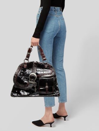 Christian Dior Patent Leather Gaucho Dome