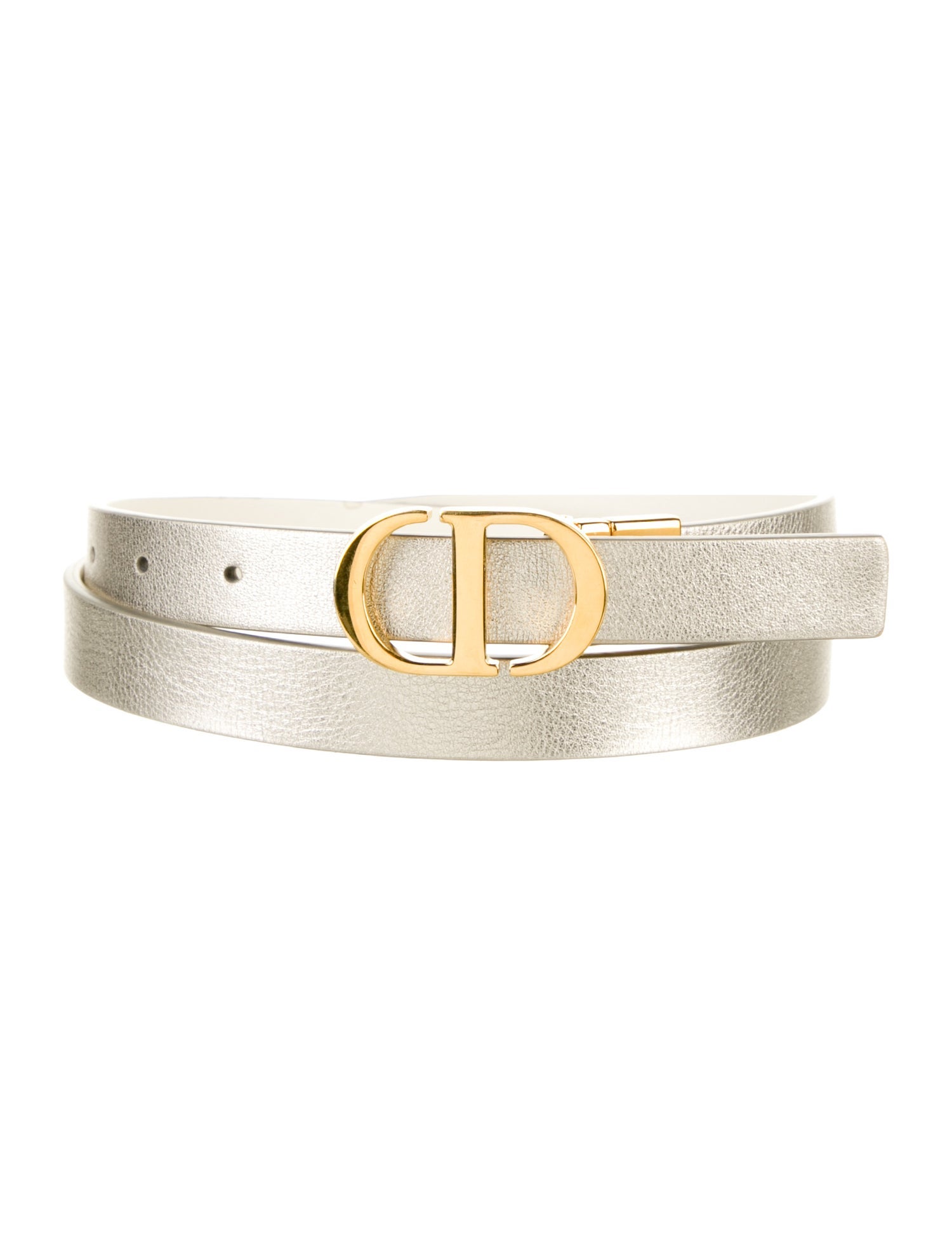 Christian Dior 30 Montaigne Reversible Skinny Belt