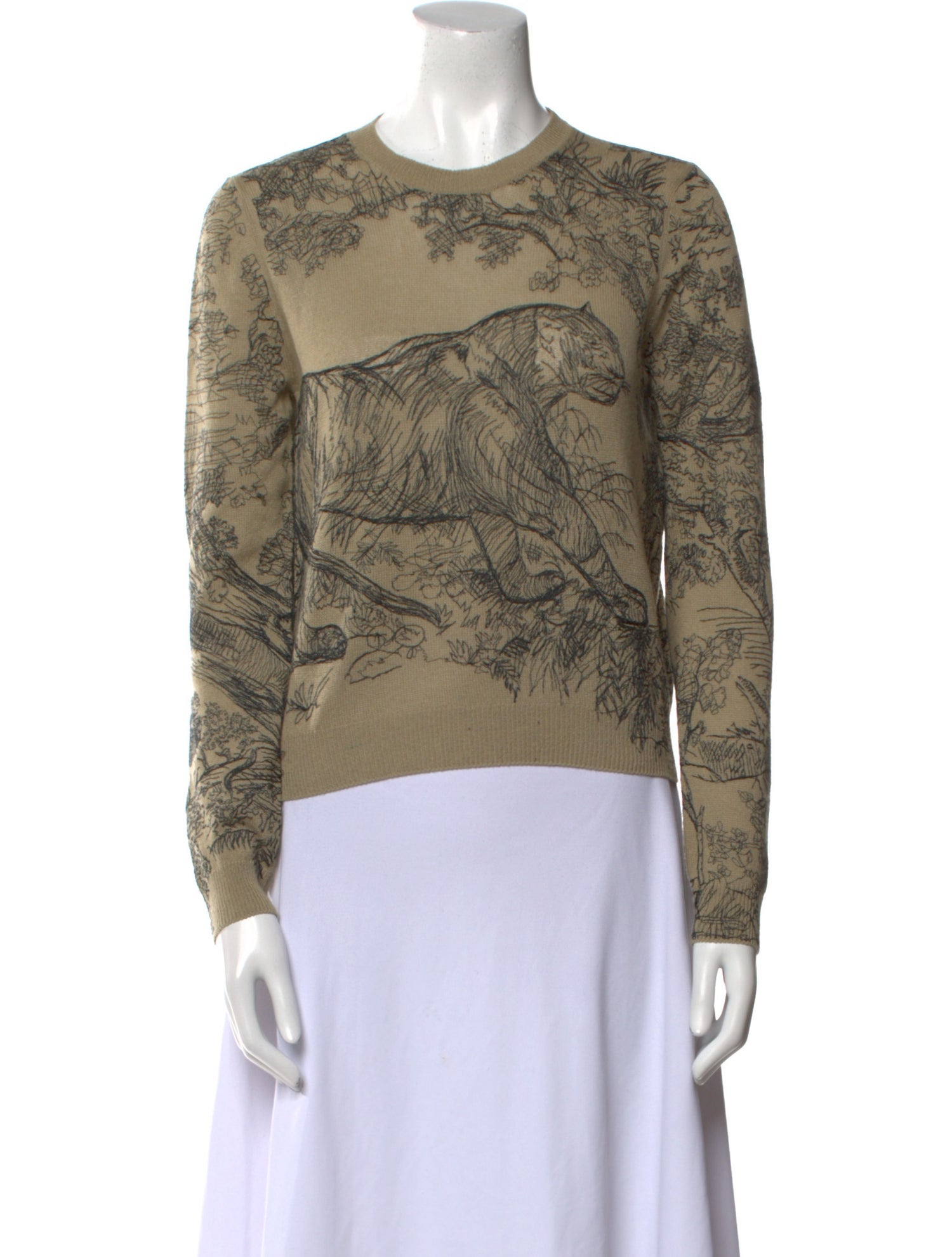 Christian Dior Cashmere Printed Sweater