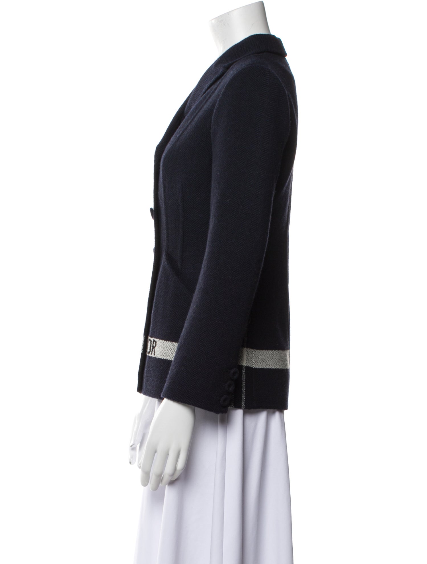 Christian Dior Virgin Wool Printed Blazer