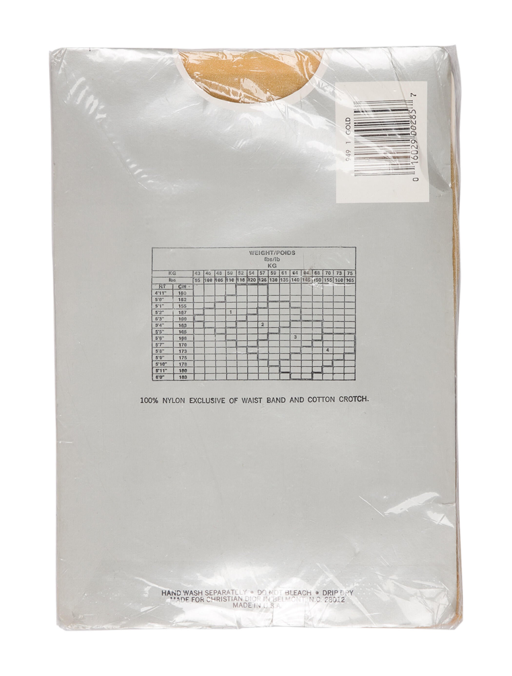 Christian Dior Solid Shimmer Pantyhose