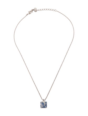 Christian Dior Vintage Crystal Pendant Necklace