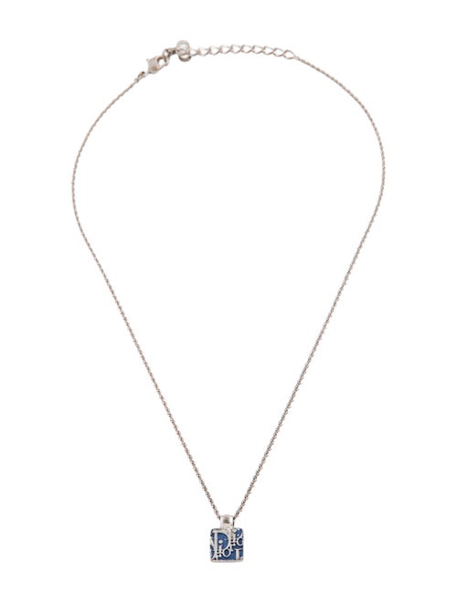 Christian Dior Vintage Crystal Pendant Necklace