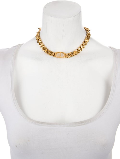 Christian Dior Spiked 30 Montaigne Choker Necklace