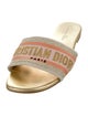 Christian Dior Leather Printed Slides