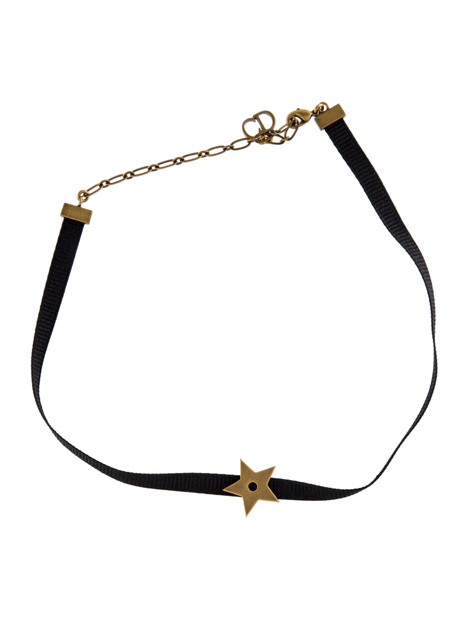Christian Dior D Porte-Bonheur Star Choker Necklace