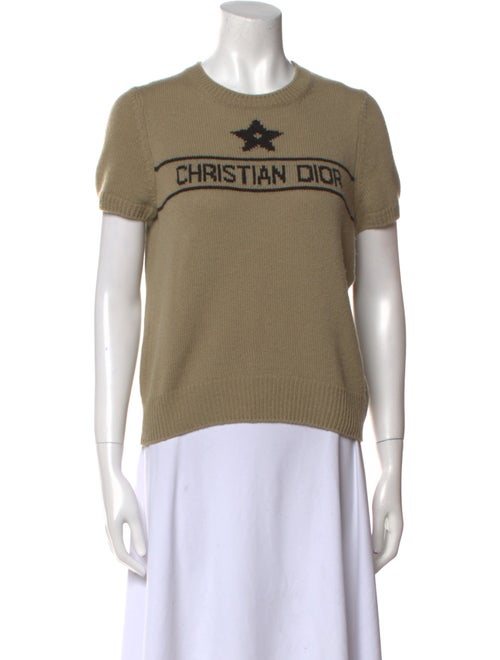Christian Dior Cashmere Graphic Print Sweater