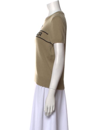 Christian Dior Cashmere Graphic Print Sweater