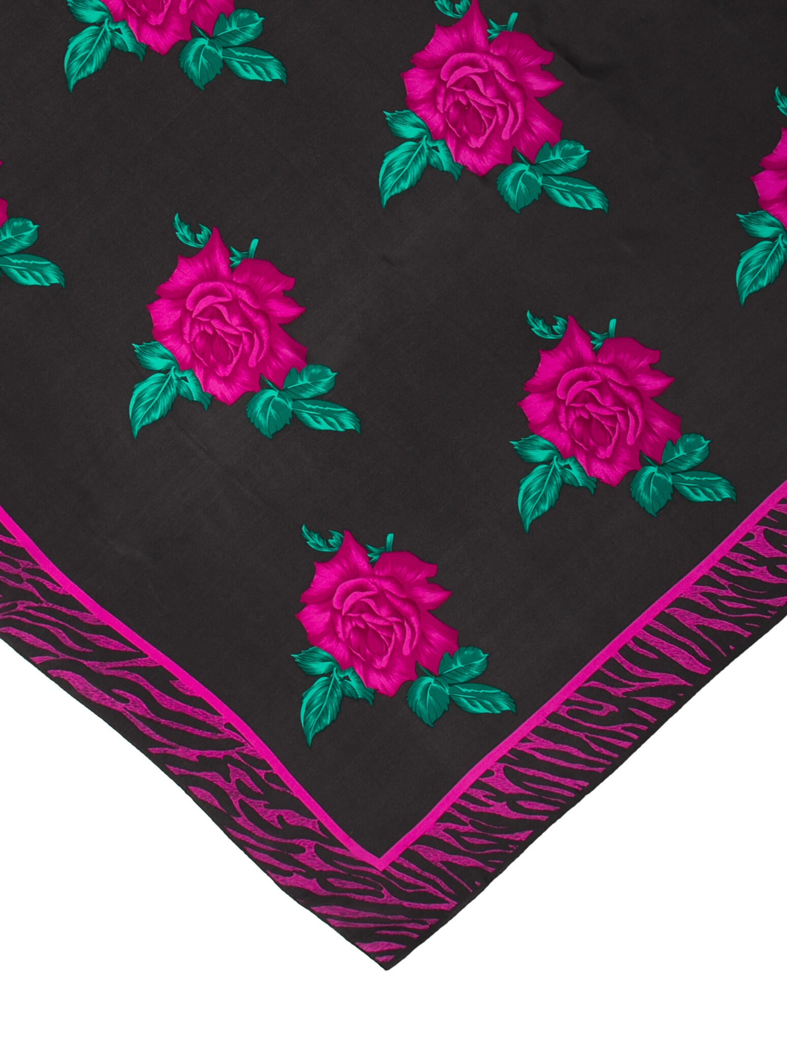 Christian Dior 1980's Floral Print Scarf