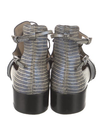 Christian Dior Leather Cutout Accent Oxfords