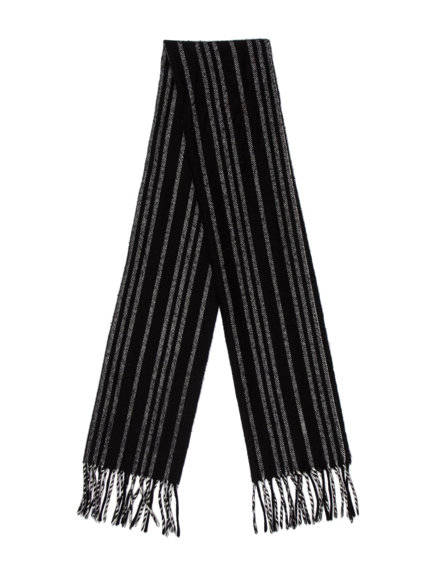 Christian Dior Monsieur Acrylic Striped Scarf