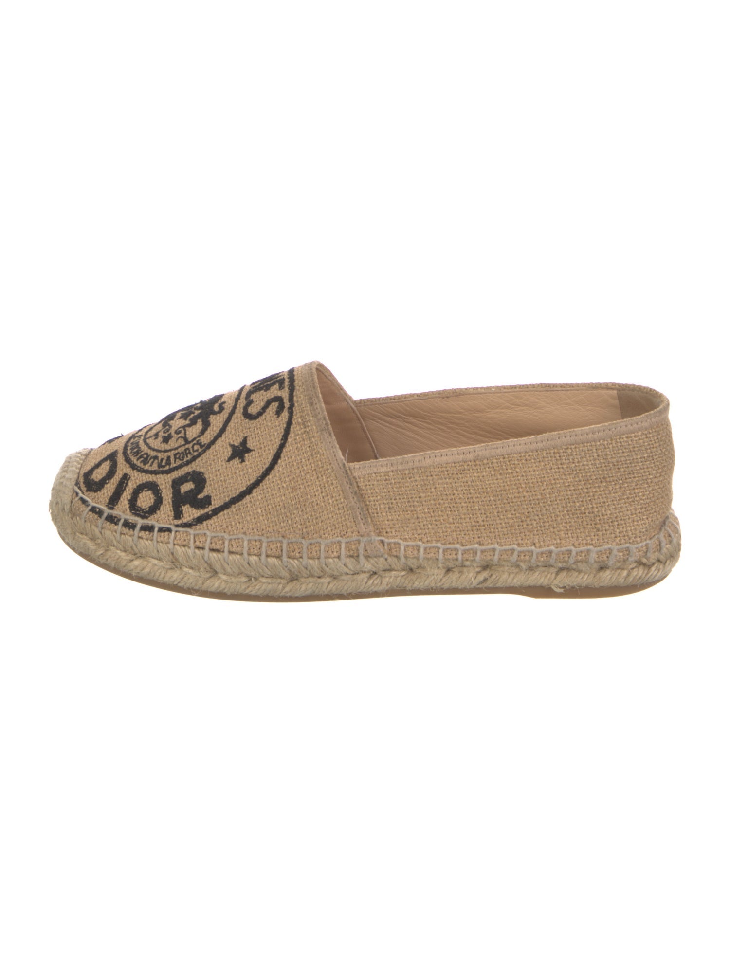 Christian Dior Raffia Printed Espadrilles