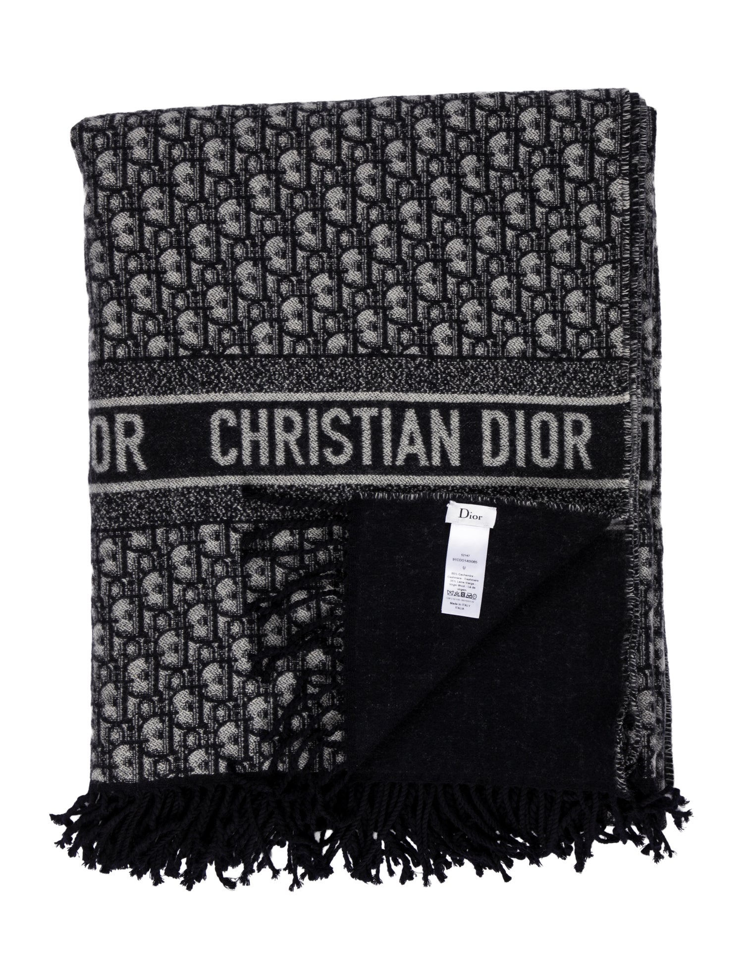 Christian Dior Oblique Throw Blanket