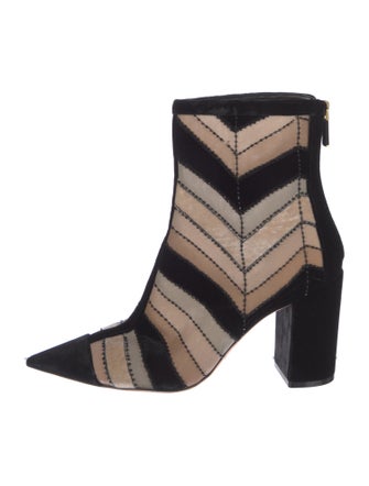 Christian Dior Velvet Striped Boots