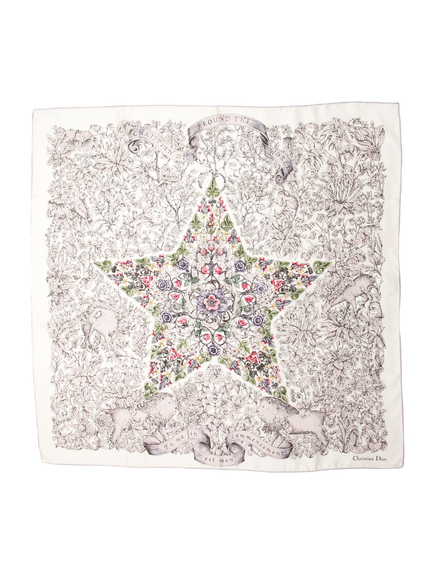Christian Dior Silk Printed Scarf