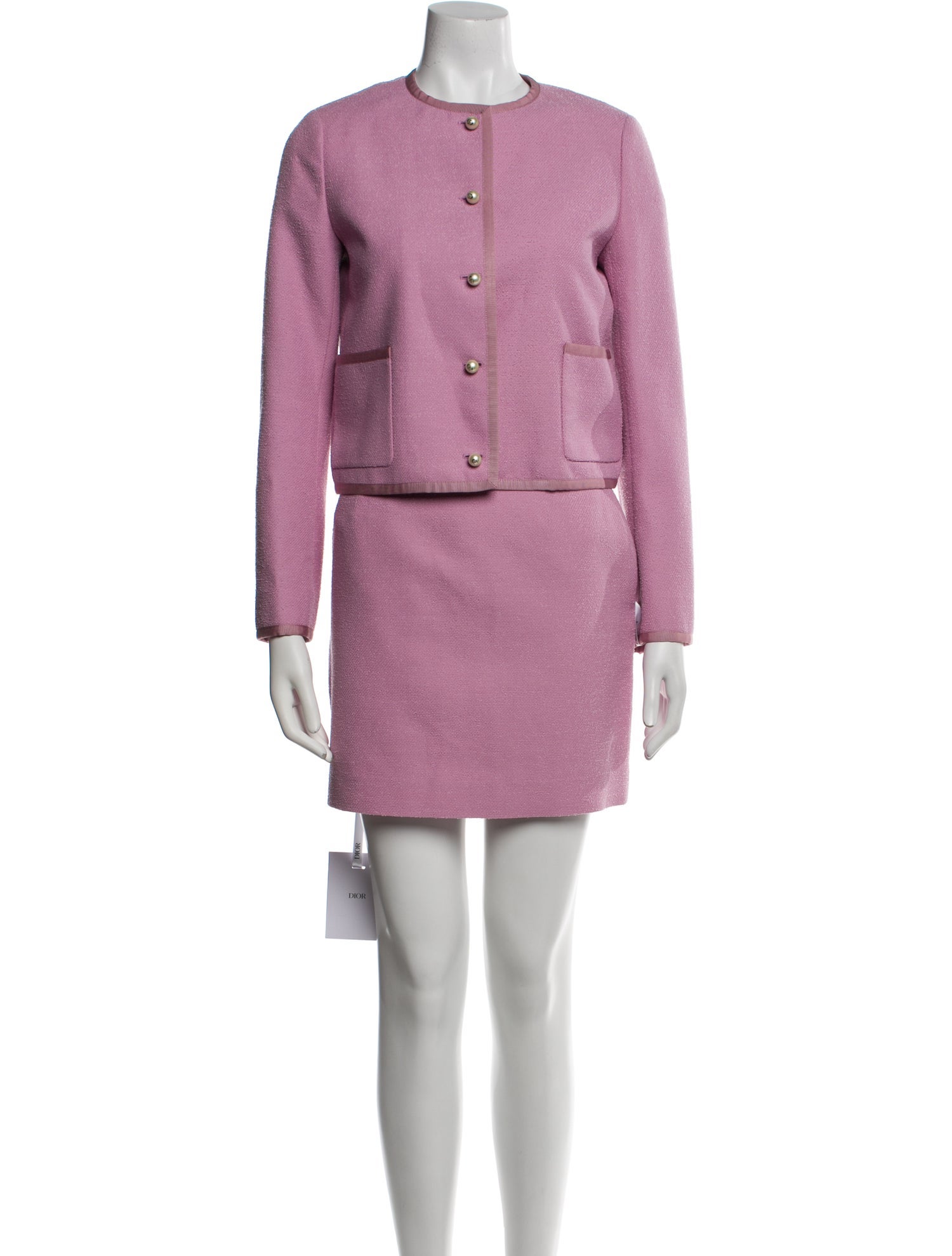 Christian Dior Virgin Wool Skirt Suit