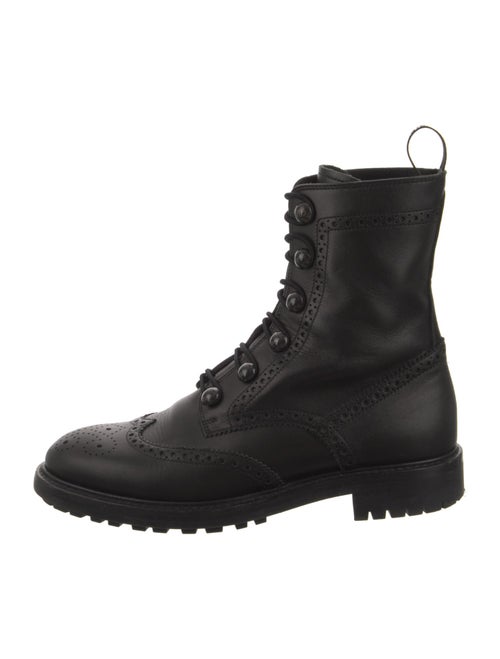 Christian Dior Leather Combat Boots