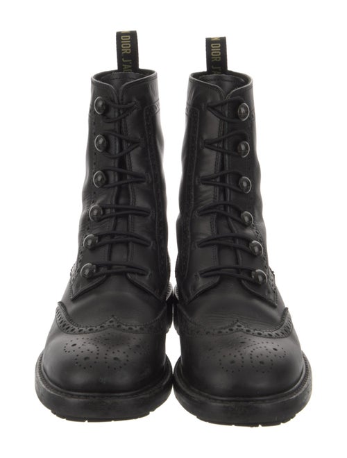 Christian Dior Leather Combat Boots