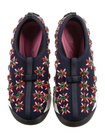 Christian Dior Mesh Crystal Embellishments Sneakers
