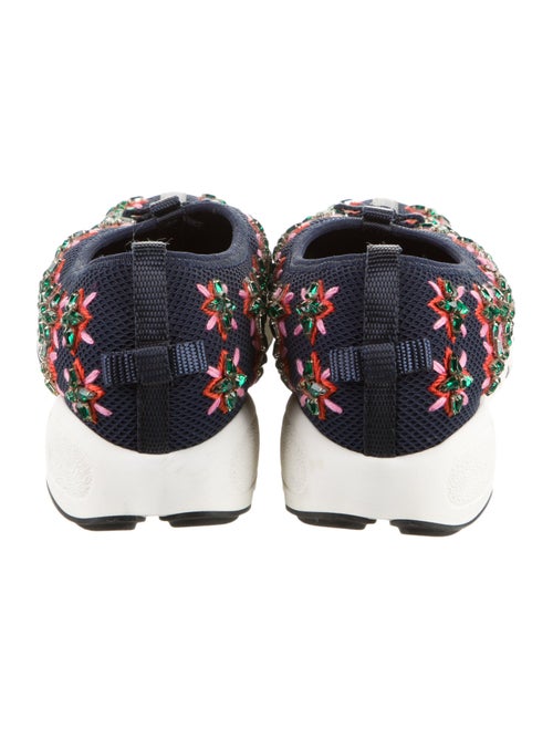 Christian Dior Mesh Crystal Embellishments Sneakers