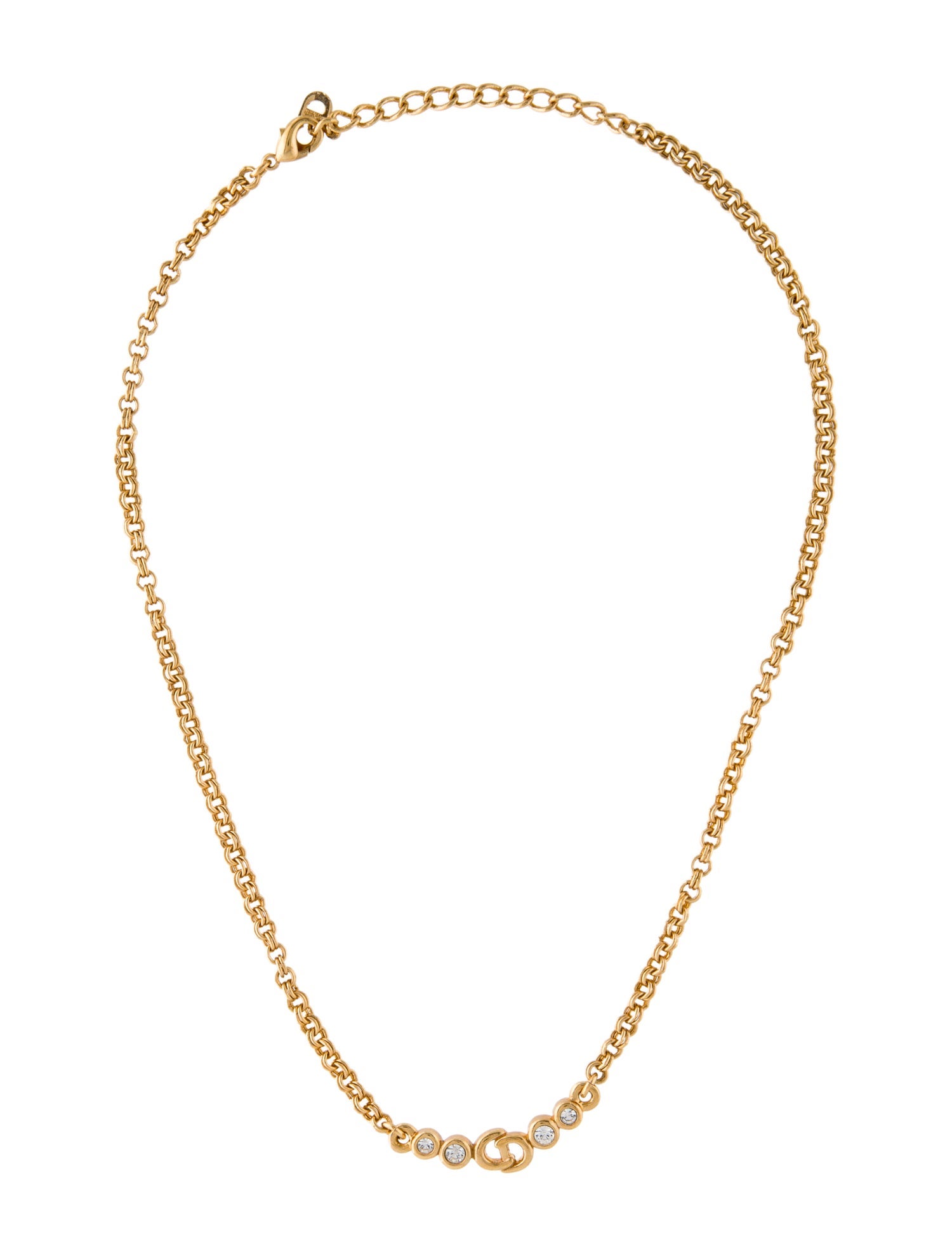 Christian Dior Vintage Crystal Collar Necklace