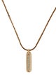 Christian Dior Vintage Crystal Bar Pendant Necklace
