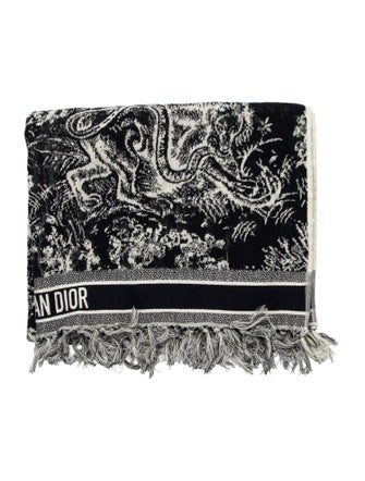Christian Dior Toile De Jouy Reverse Towel