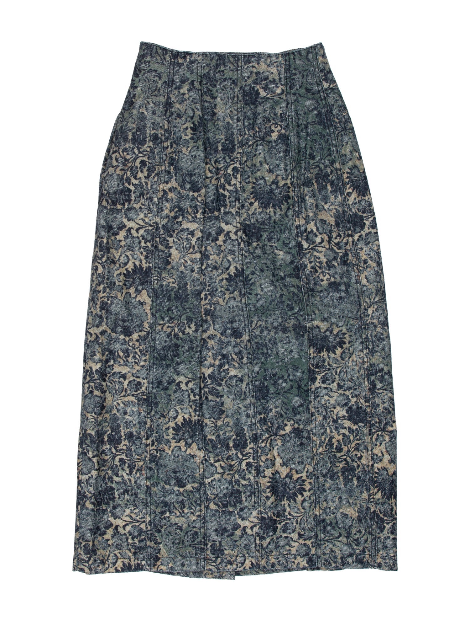 Christian Dior Floral Print Midi Length Skirt