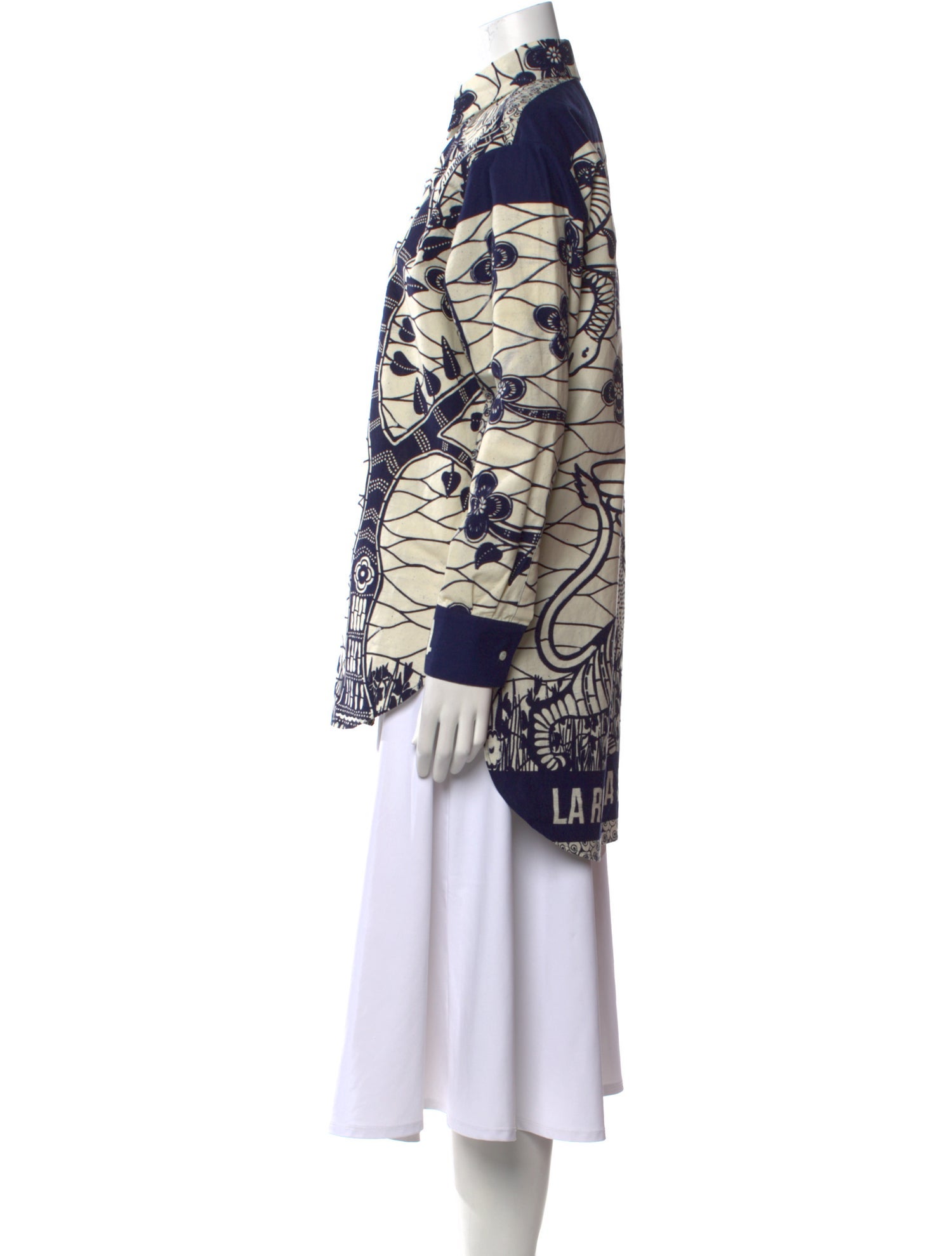 Christian Dior Printed Long Sleeve Tunic