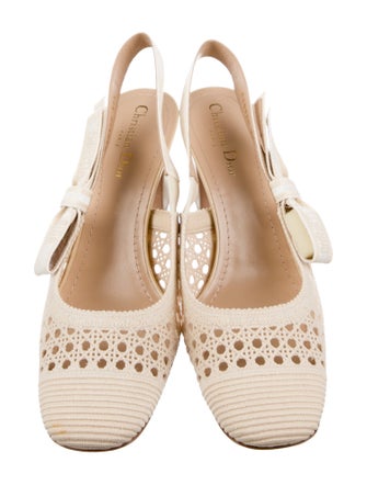 Christian Dior 2020 Cannage Pattern Slingback Pumps