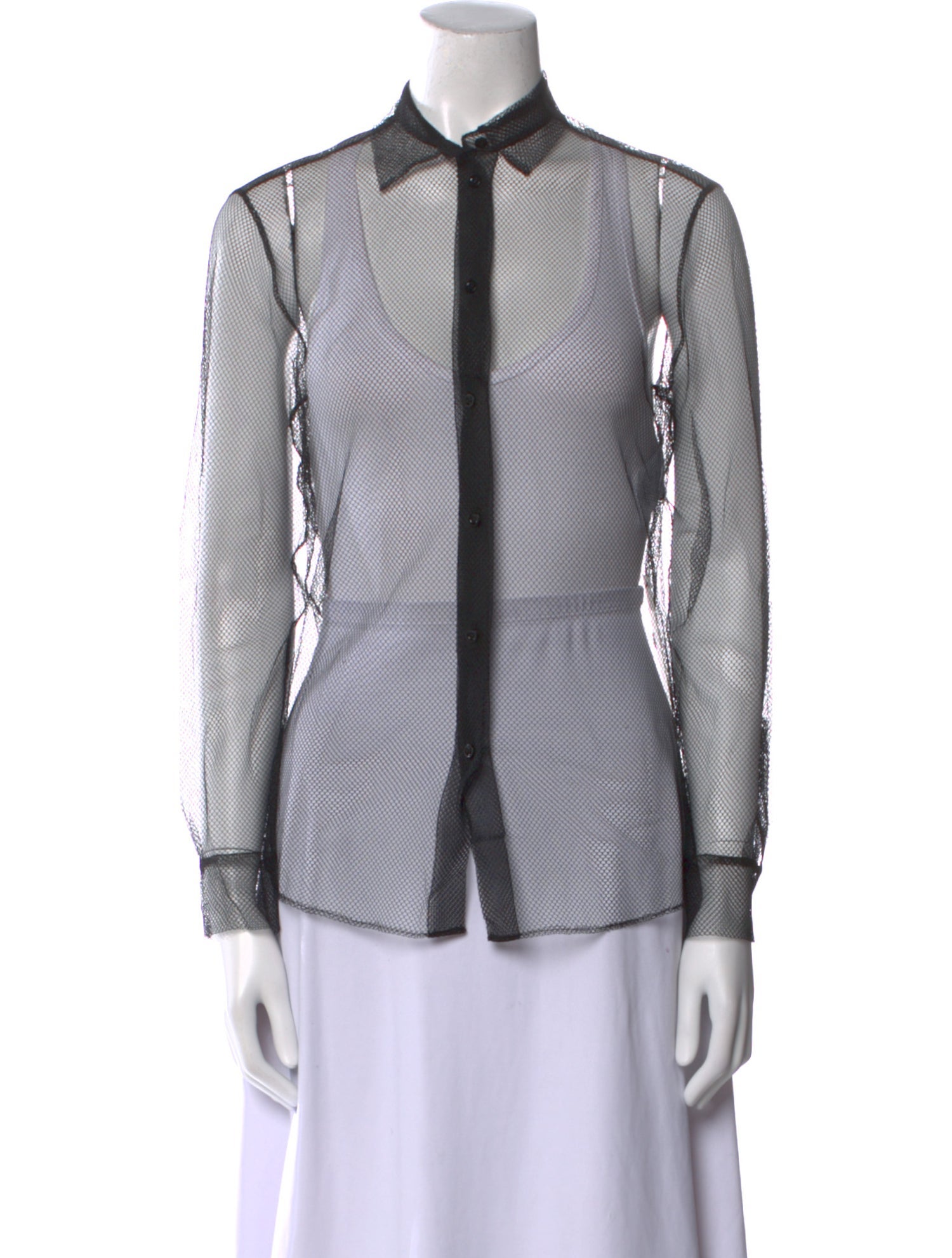 Christian Dior Silk Printed Button-Up Top